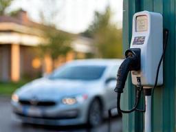 Electric car charging station