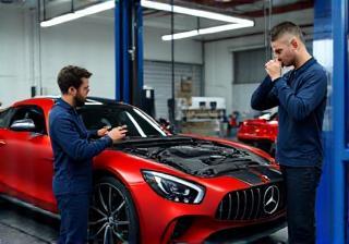 Car repair service workshop